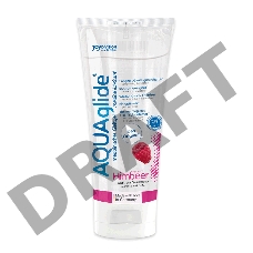 Гель-лубрикант на водной основе AQUAglide с ароматом малины - 100 мл.