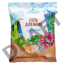 Соль для ванн в пакете восстанавливающая Морская 500 г