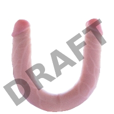 Двусторонний фаллоимитатор FLEX&FIX - 49,5 см.