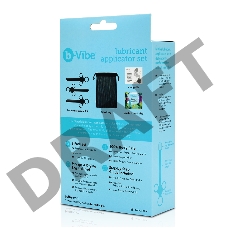 Набор из 3 черных шприцев для лубриканта