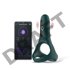 Виброкольцо Magic Motion Rise темно-зелёное