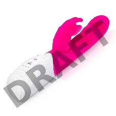 Вибромассажер с клиторальной стимуляцией розовый Clitoral Suction Rabbit