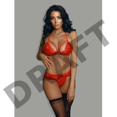 Комплект эротического белья красный