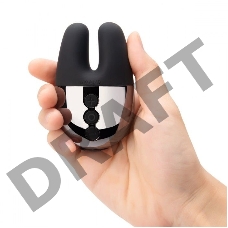 Черный вибратор с ушками Le Wand Double Vibe